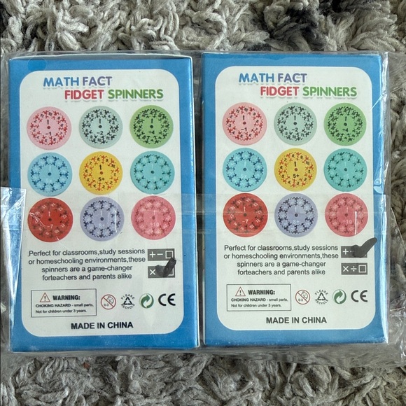 Other - Math Fact Fidget Spinners - Multicolor Set